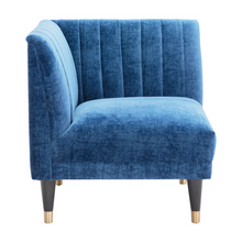 Load image into Gallery viewer, Navy Blue Corner Chair