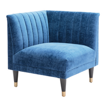 Load image into Gallery viewer, Navy Blue Corner Chair
