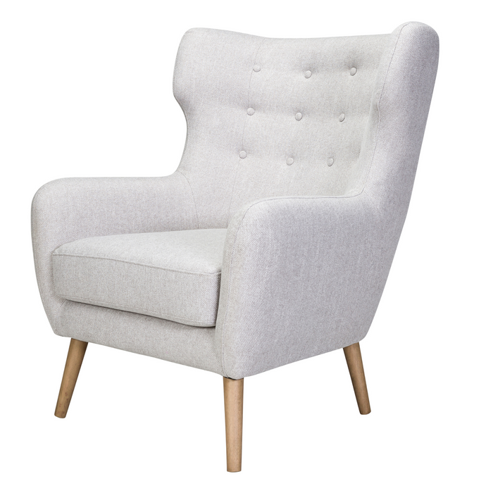Grey Fabric Soft Chair